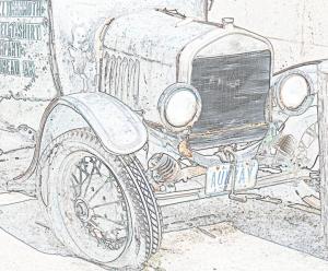 Winner Of The Watercolor Vintage Car Content